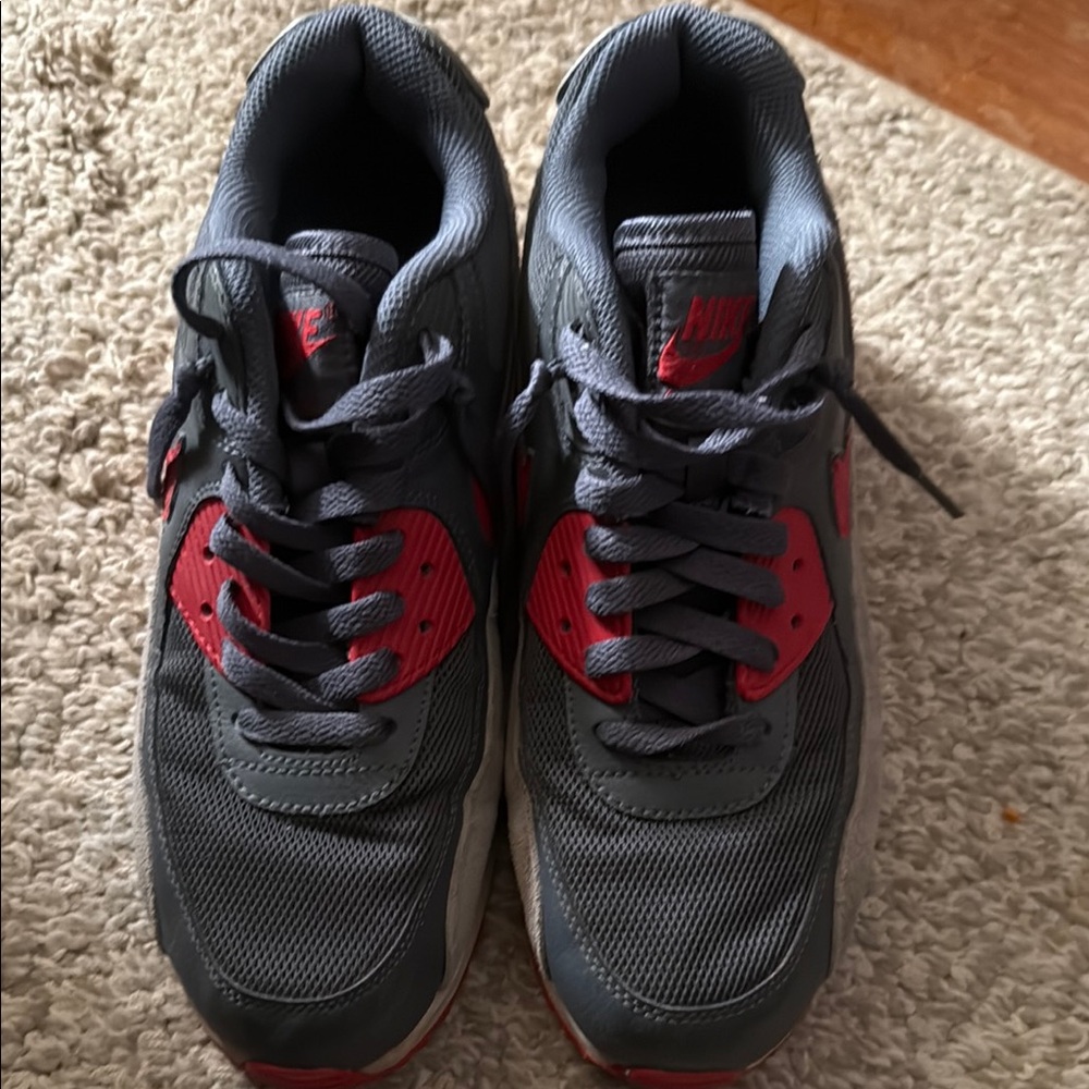 Nike Charcoal and Crimson Athletic Shoes